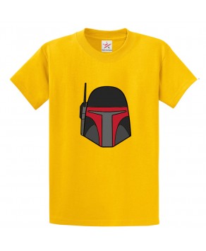 Super Hero Helmet Unisex Classic Kids and Adults T-Shirt for Sci-Fi Movie Fans